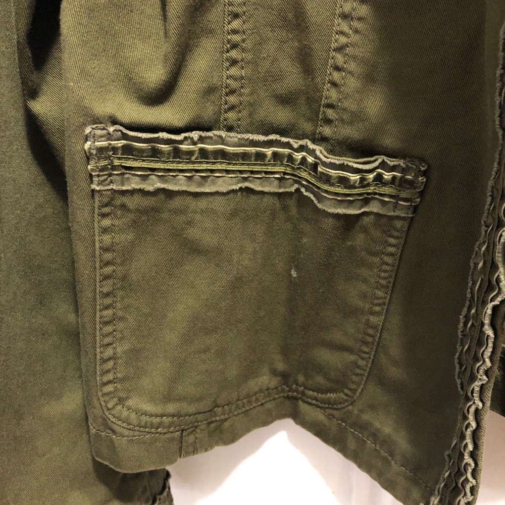 JCrew olive green embellished blazer - Picture 5 of 8